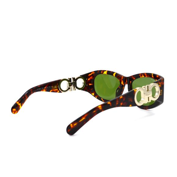 NEW FERRAGAMO SF1082S 219 HAVANA GREEN AUTHENTIC SUNGLASSES - Picture 7 of 14